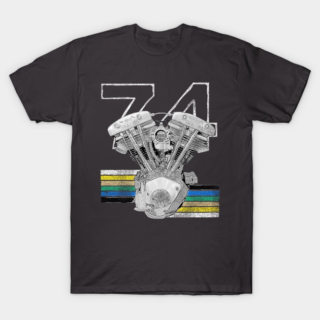 Cool 74 T-Shirt by motomessage